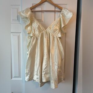 Off white babydoll dress, new with tags